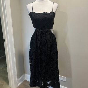 NWT Express Elegant Black Lace Dress